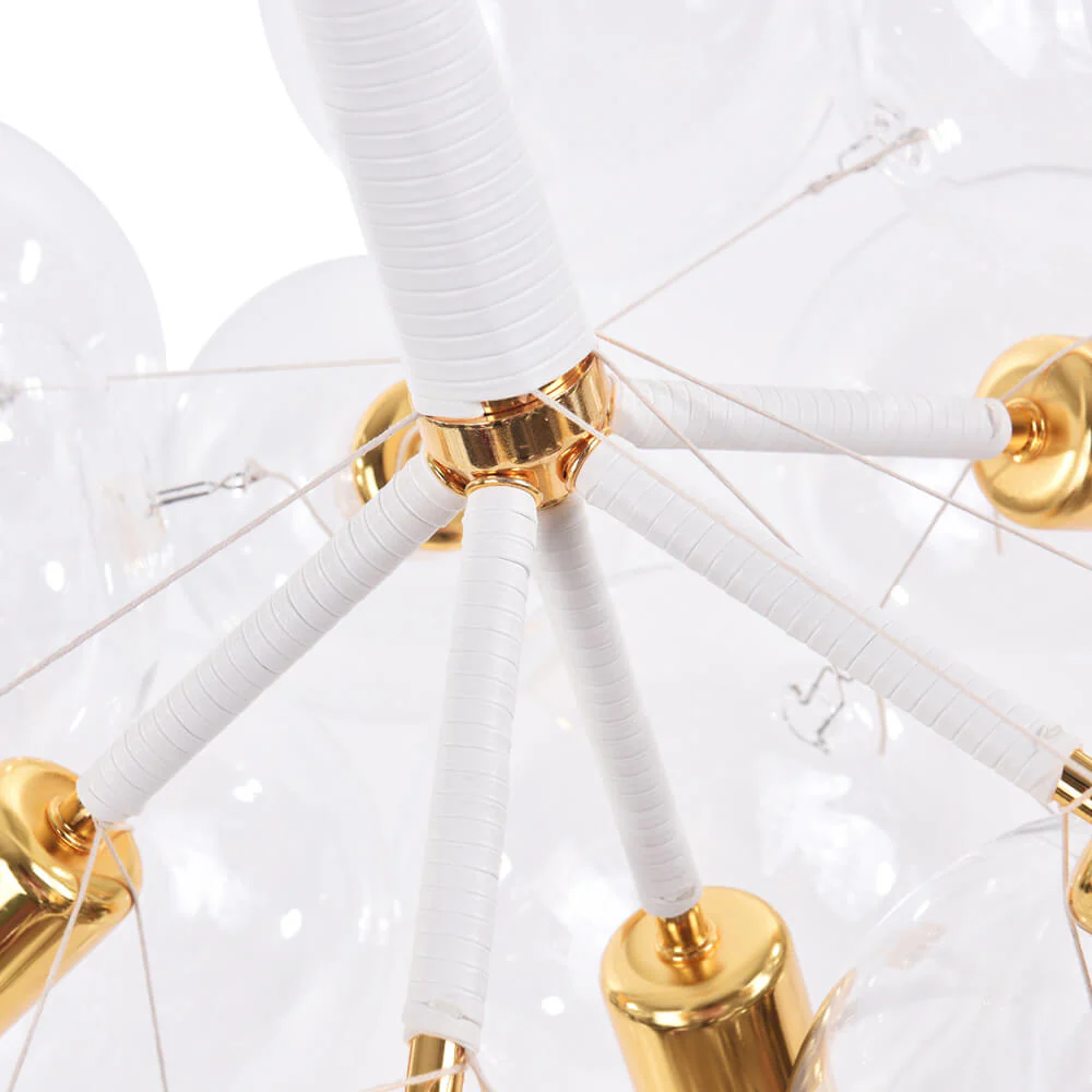 Modern Cluster Glass Bubble Chandelier / Semi Flush - Image 38