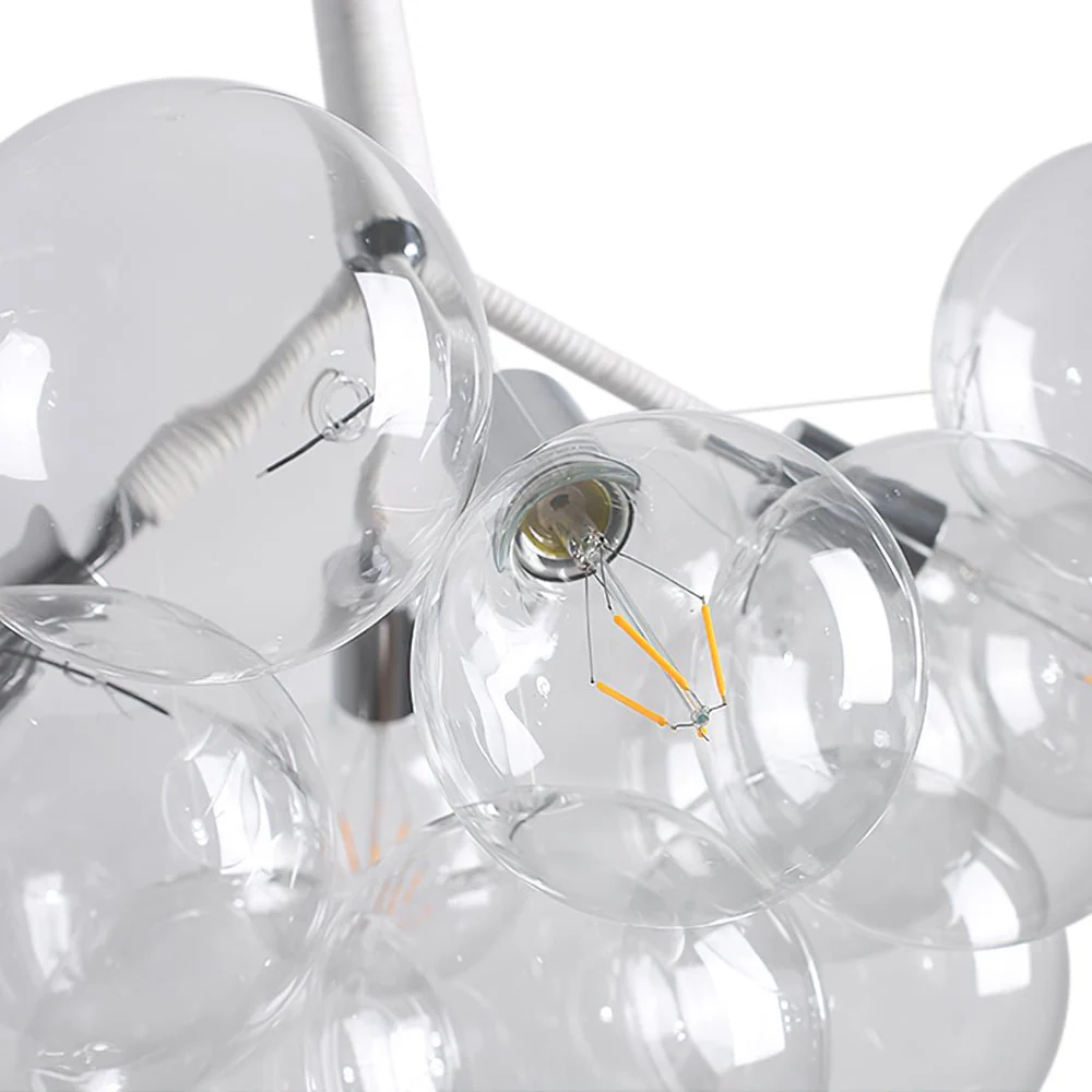 Modern Cluster Glass Globe Bubble Chandelier - Image 10