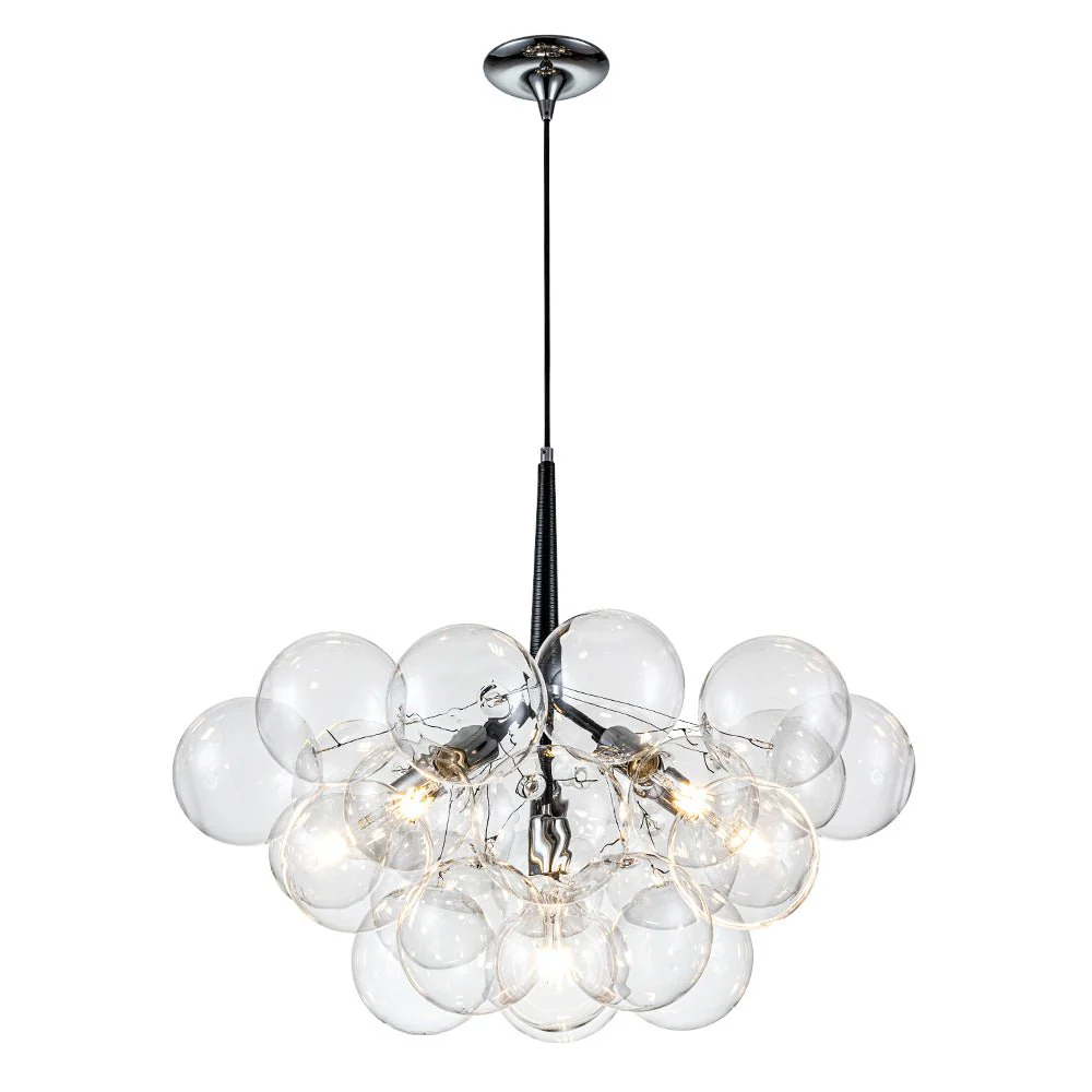 Modern Cluster Glass Globe Bubble Chandelier - Image 11