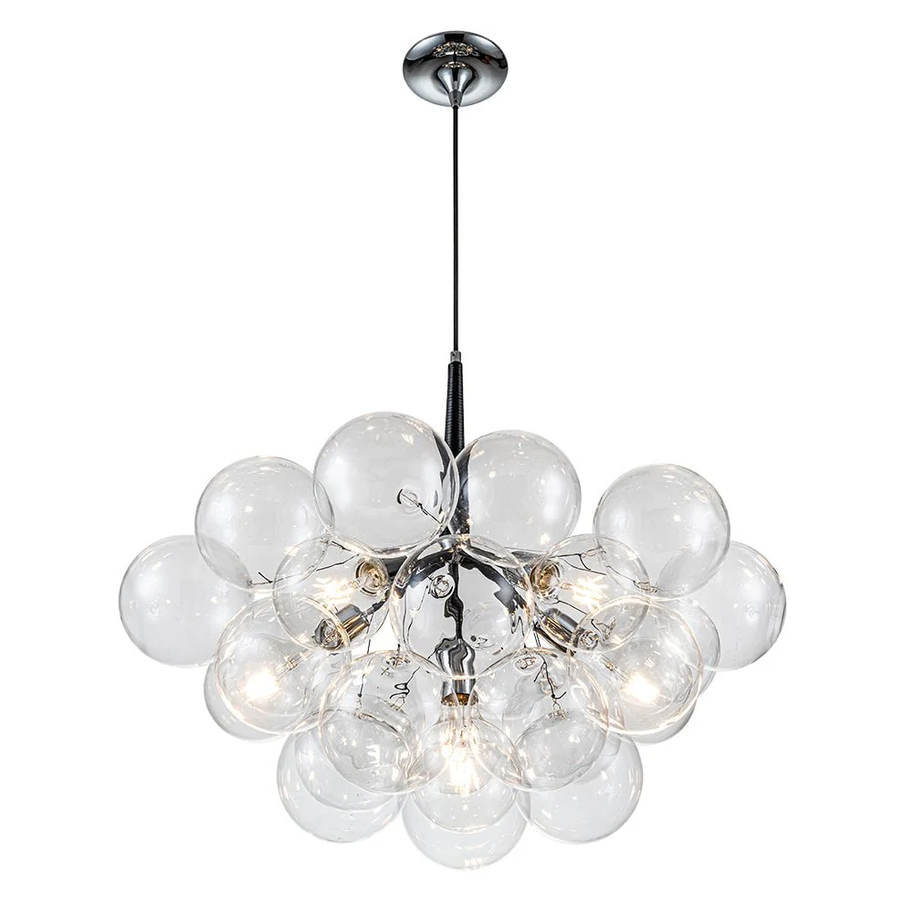 Modern Cluster Glass Globe Bubble Chandelier - Image 12