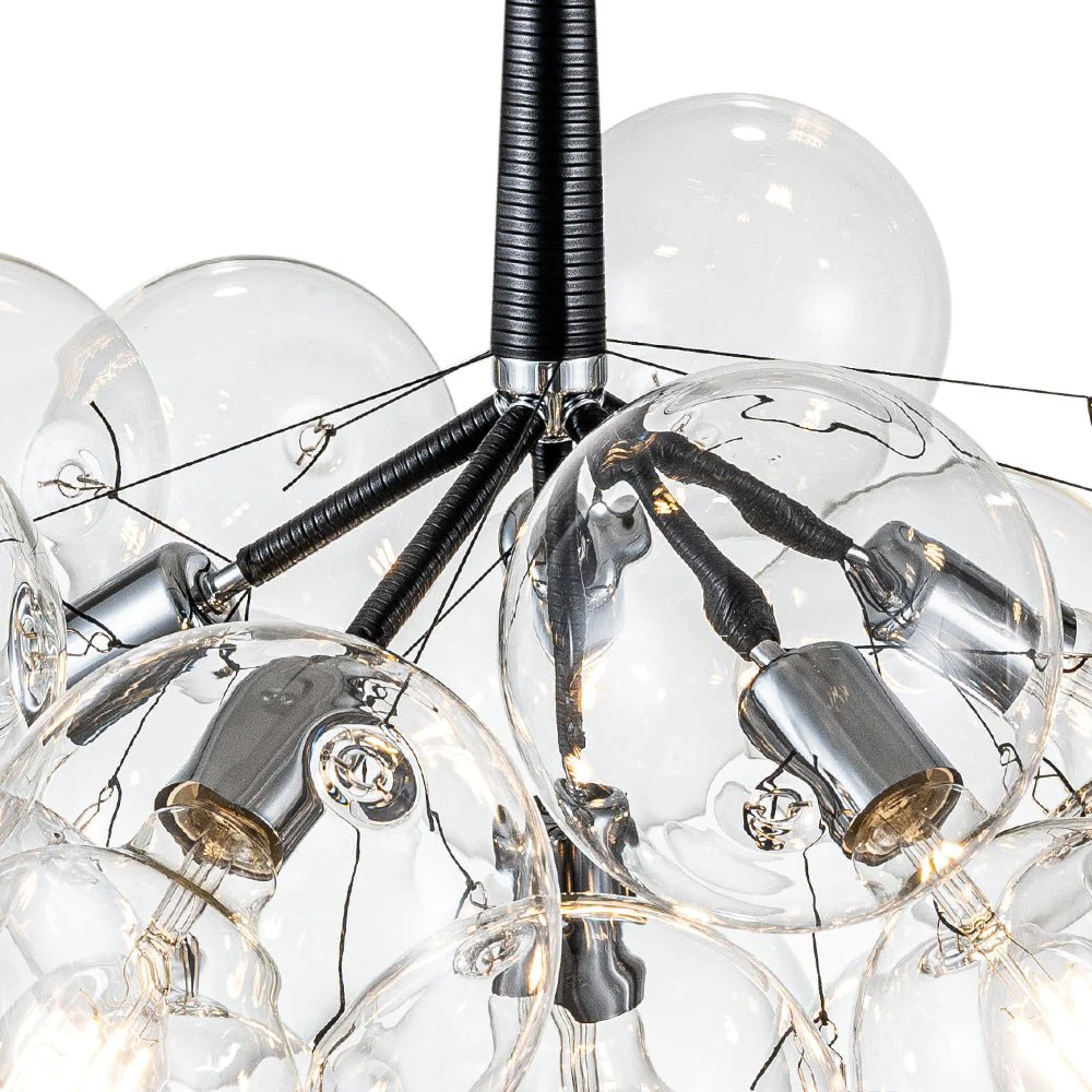 Modern Cluster Glass Globe Bubble Chandelier - Image 14