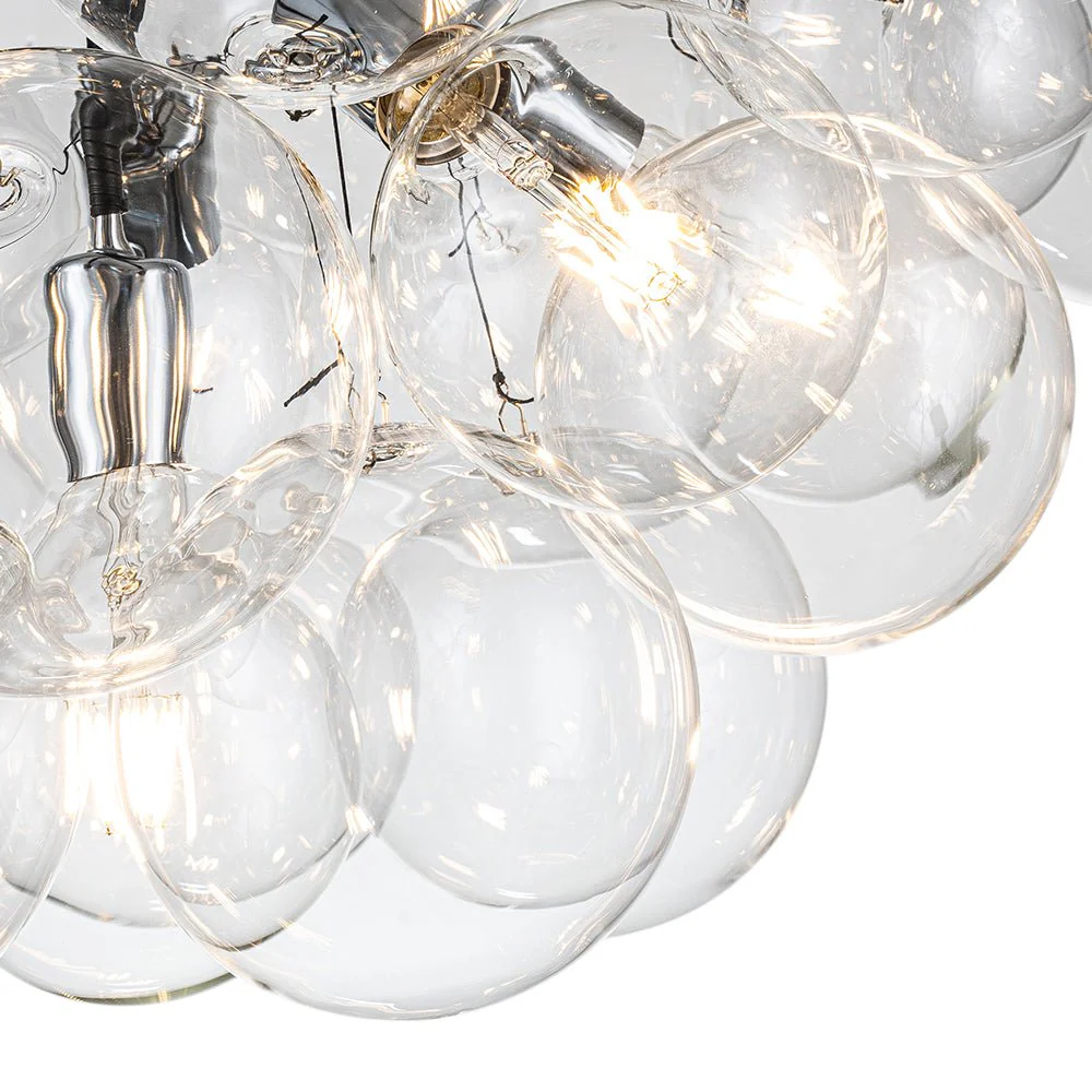 Modern Cluster Glass Globe Bubble Chandelier - Image 15