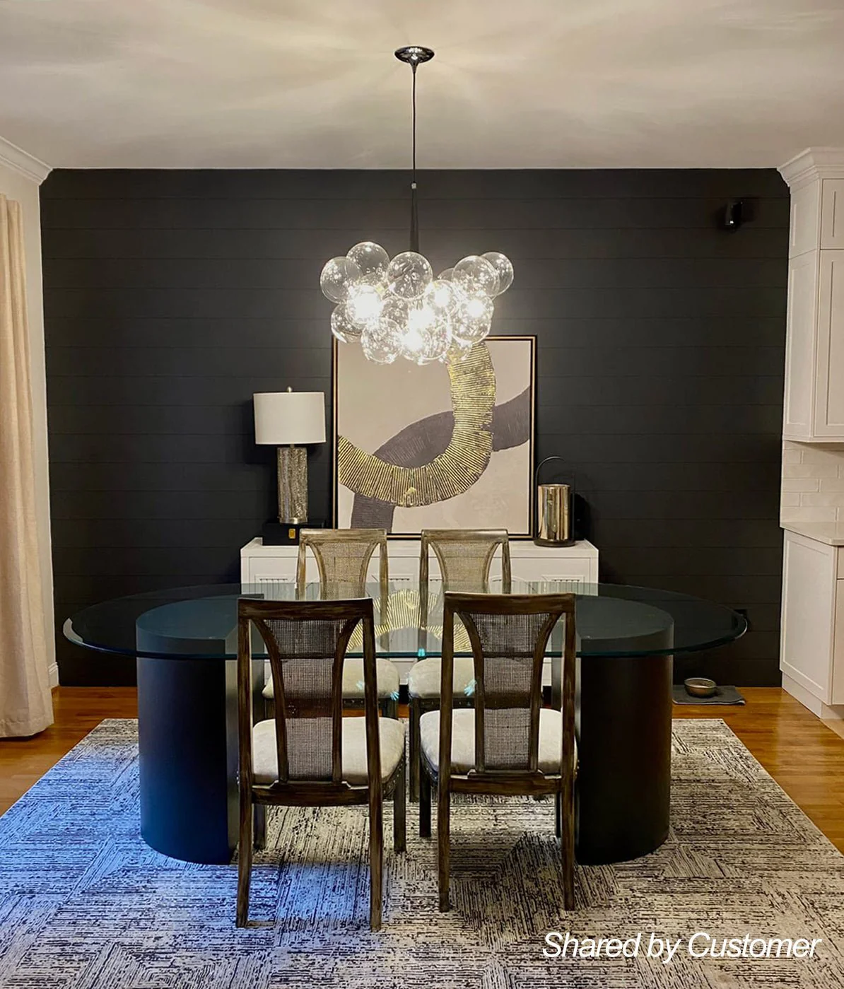 Modern Cluster Glass Globe Bubble Chandelier - Image 8