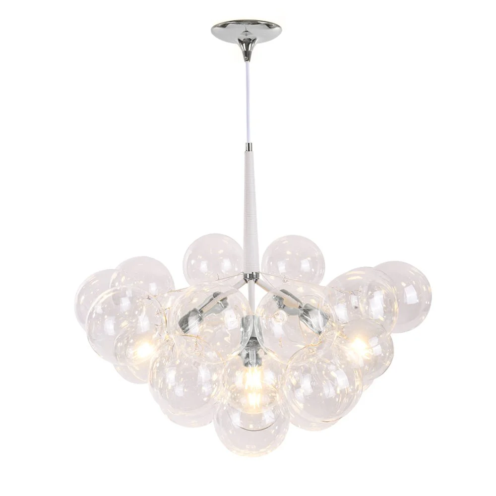 Modern Cluster Glass Globe Bubble Chandelier - Image 9