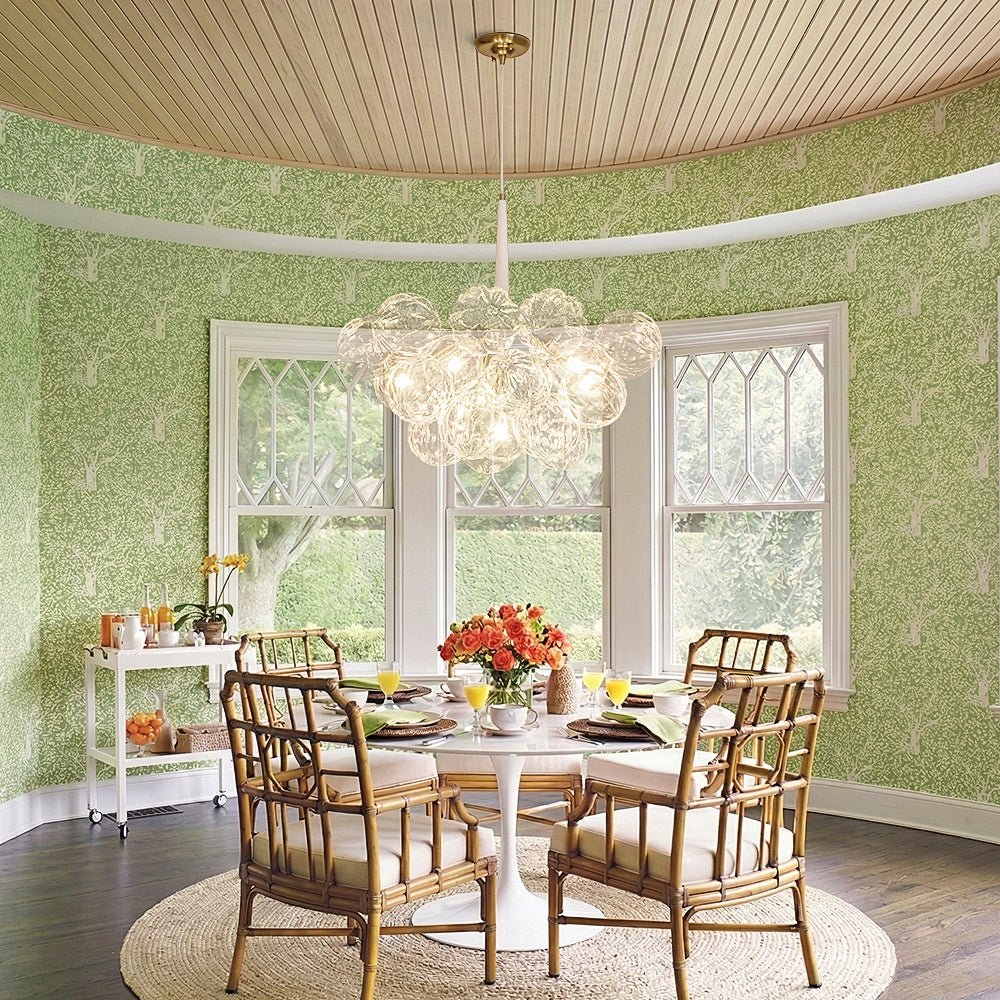 Modern Cluster Sculpture Texture Glass Globe Bubble Chandelier - Image 3