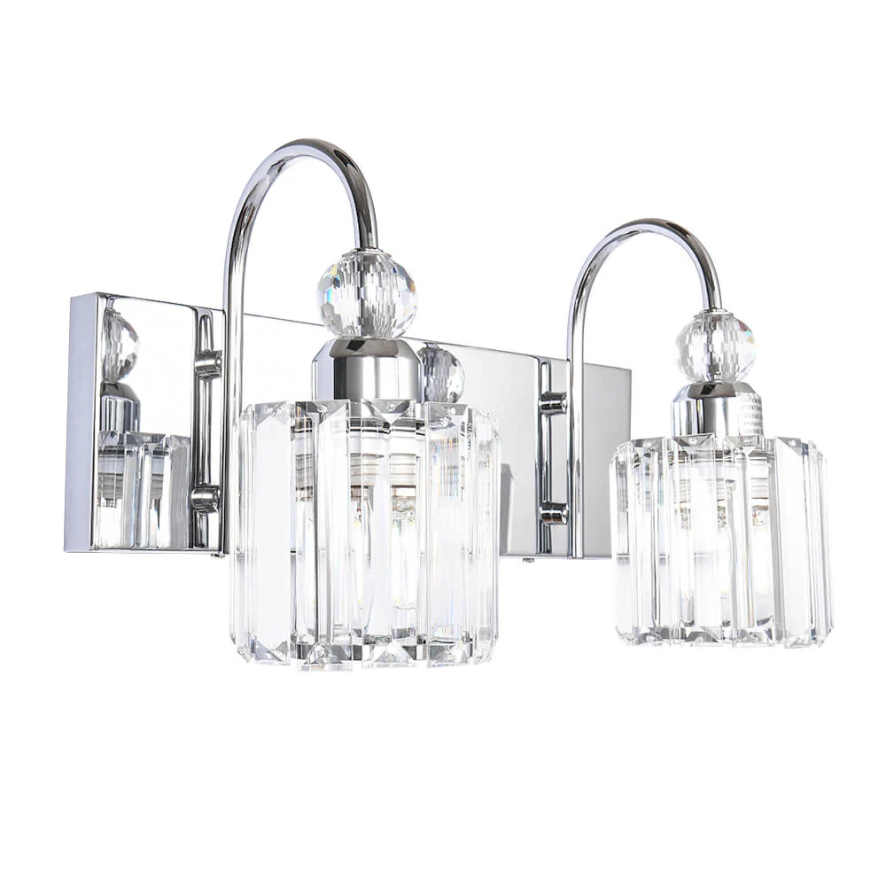 Modern Crystal Vanity Wall Sconce - Image 10