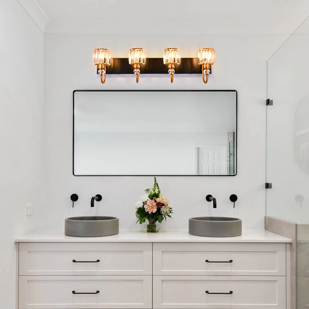 Modern Crystal Vanity Wall Sconce - Image 3
