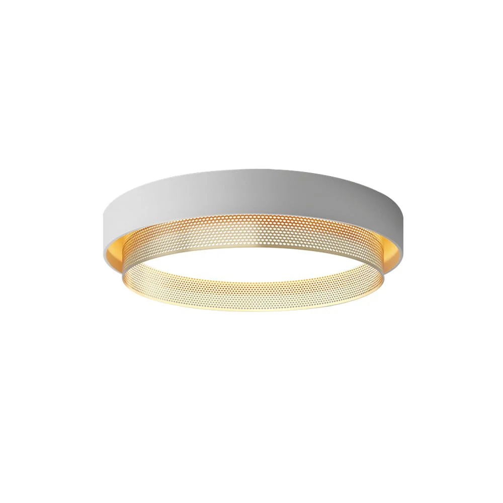 Modern LED Iron Mesh Circular Flush Mount Light - Image 10