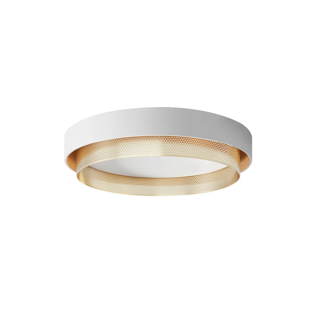 Modern LED Iron Mesh Circular Flush Mount Light - Image 11