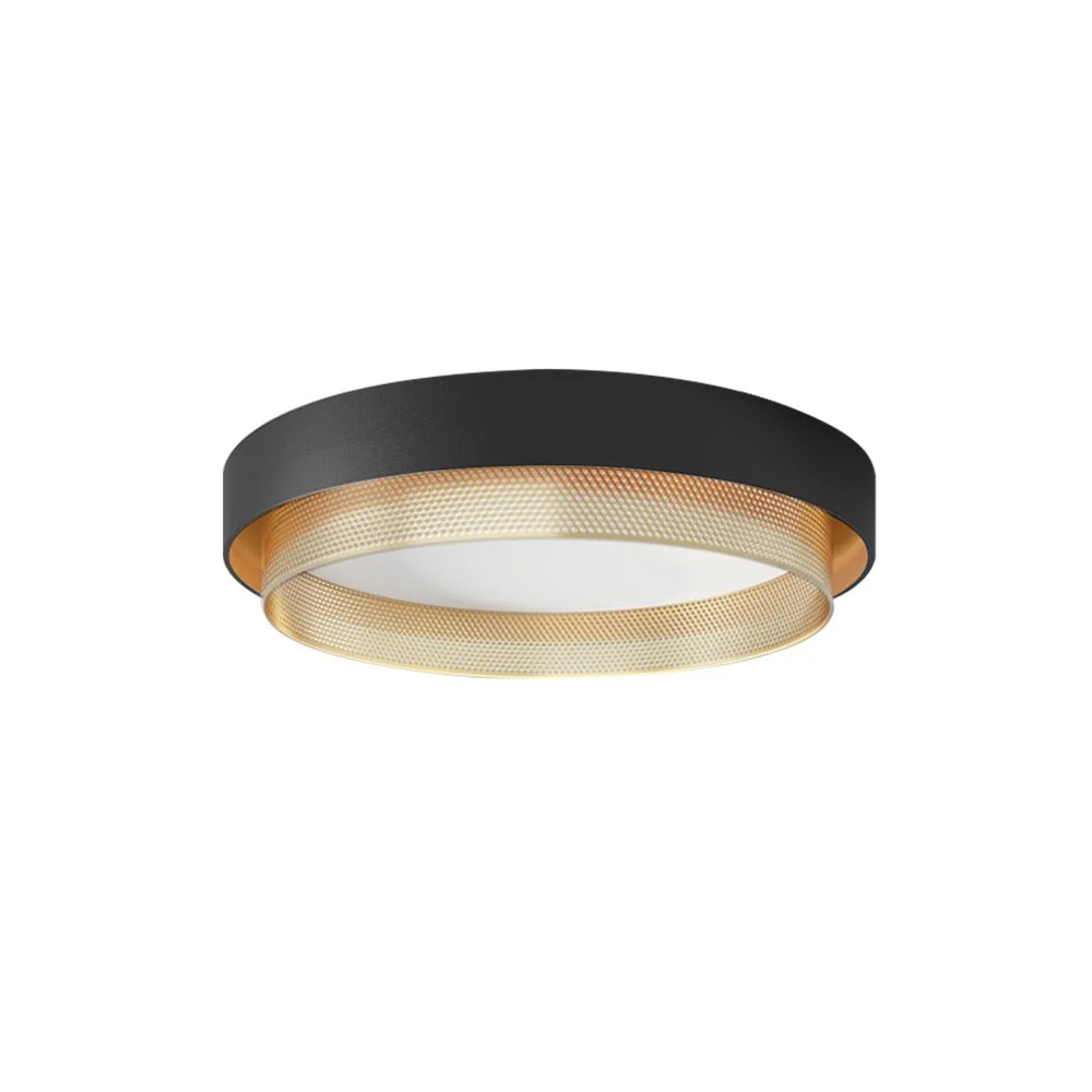 Modern LED Iron Mesh Circular Flush Mount Light - Image 6