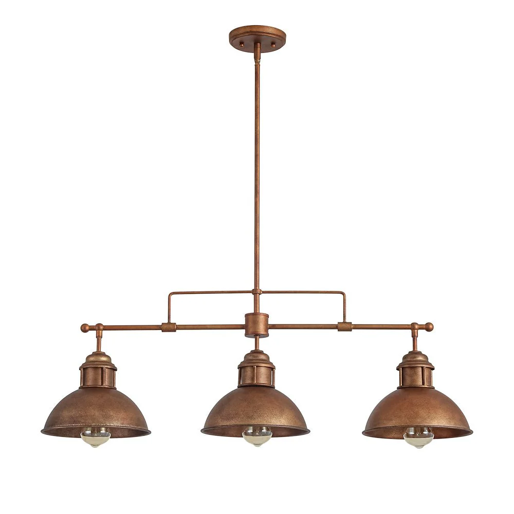 Modern Farmhouse 3-light Island Pot Lid Dome Pendant - Image 28