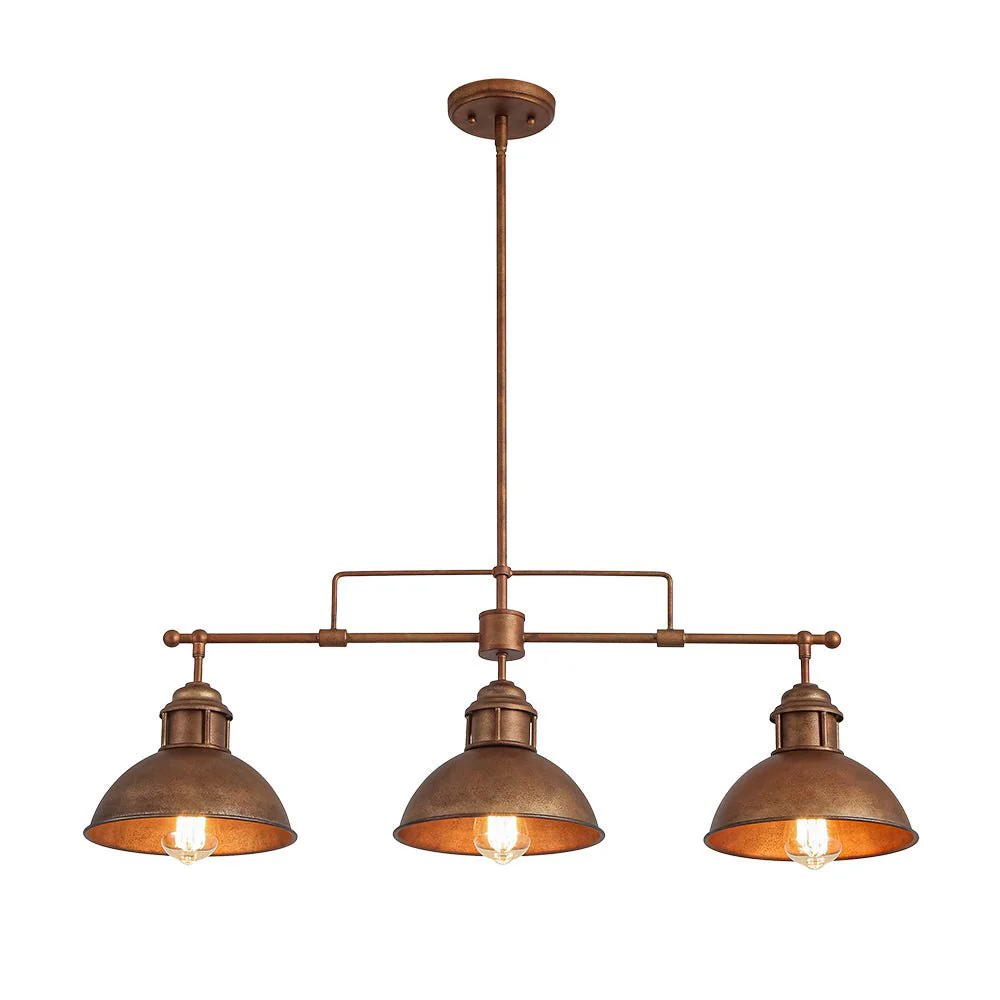 Modern Farmhouse 3-light Island Pot Lid Dome Pendant - Image 29