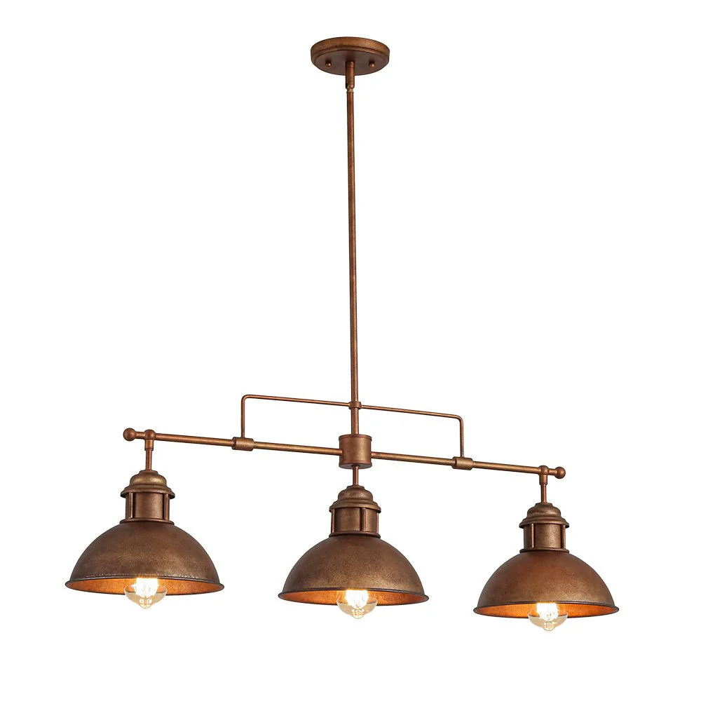 Modern Farmhouse 3-light Island Pot Lid Dome Pendant - Image 30