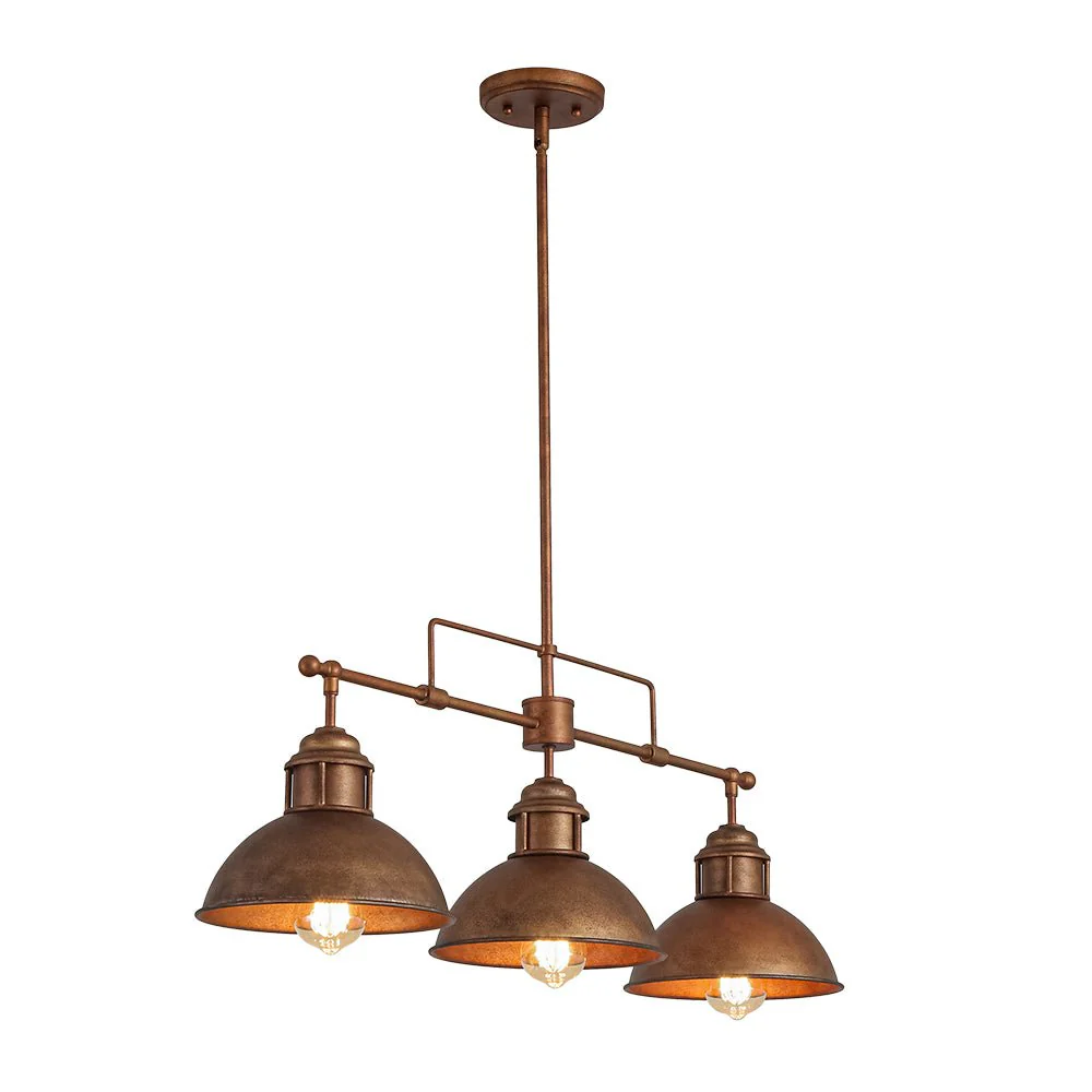 Modern Farmhouse 3-light Island Pot Lid Dome Pendant - Image 31