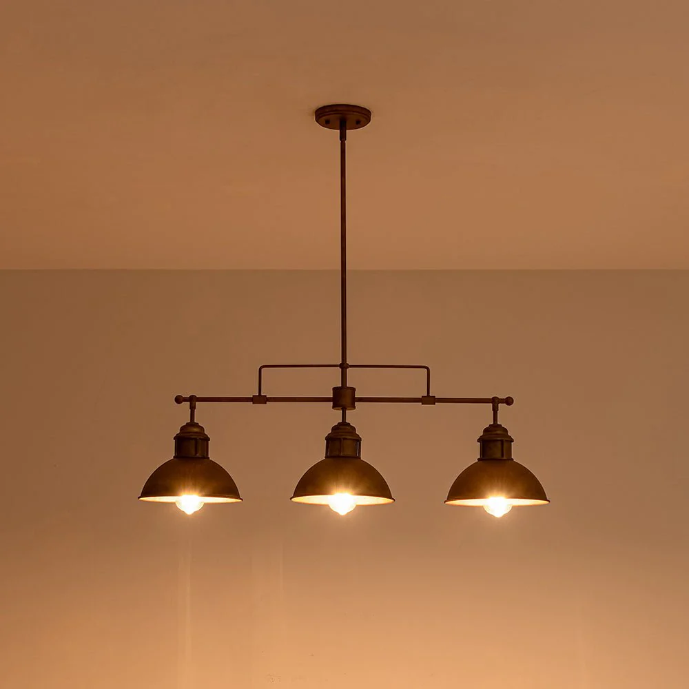 Modern Farmhouse 3-light Island Pot Lid Dome Pendant - Image 32