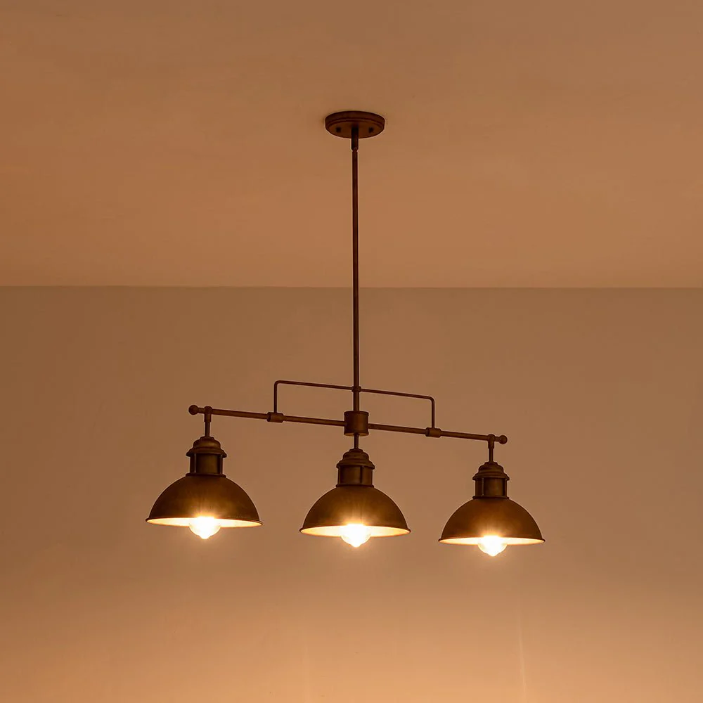 Modern Farmhouse 3-light Island Pot Lid Dome Pendant - Image 33