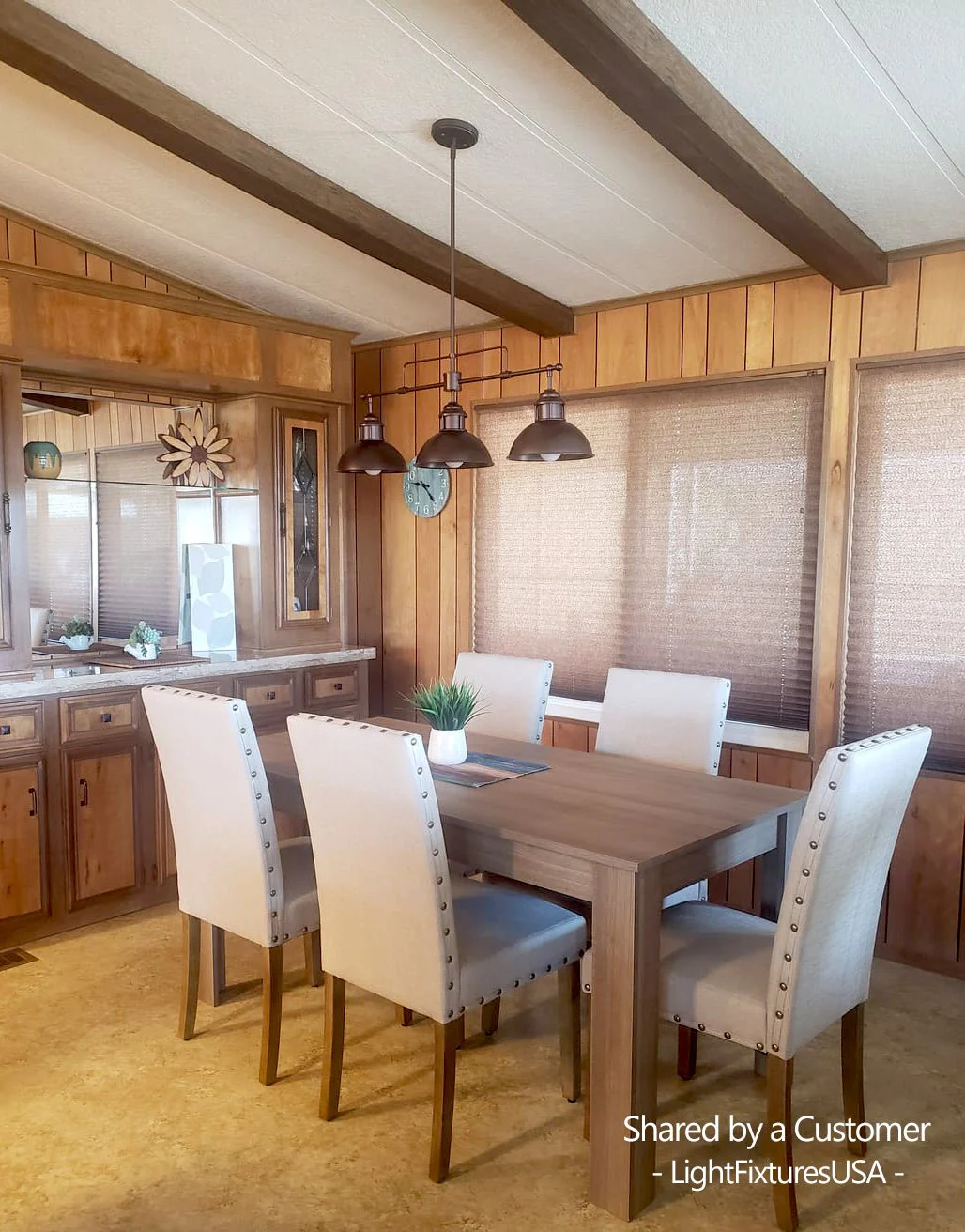 Modern Farmhouse 3-light Island Pot Lid Dome Pendant - Image 4
