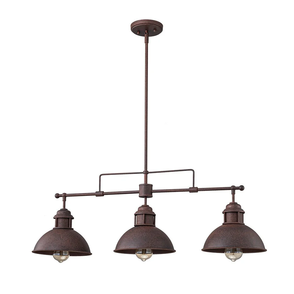 Modern Farmhouse 3-light Island Pot Lid Dome Pendant - Image 41