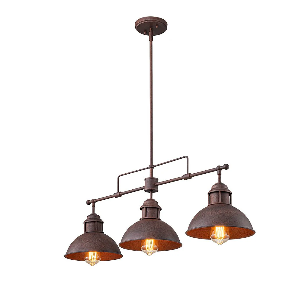 Modern Farmhouse 3-light Island Pot Lid Dome Pendant - Image 42