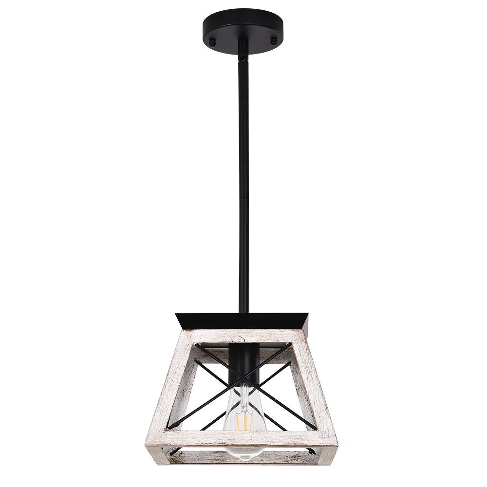 Modern Farmhouse Geometric Lantern Pendant Light - Image 13