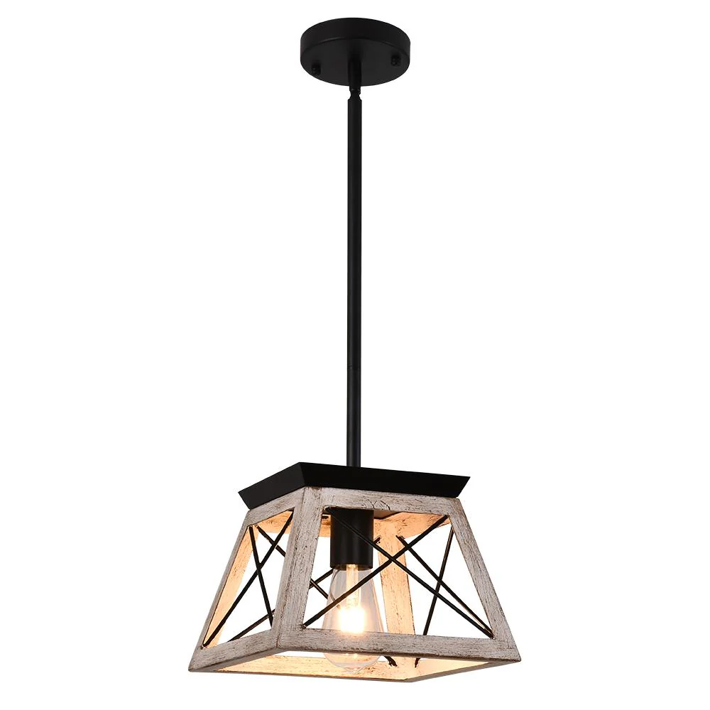 Modern Farmhouse Geometric Lantern Pendant Light - Image 14