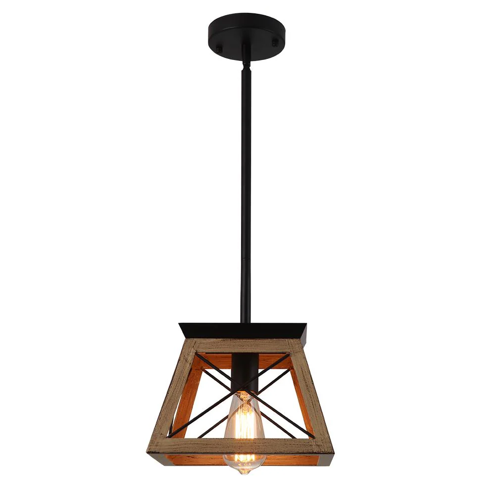 Modern Farmhouse Geometric Lantern Pendant Light - Image 17