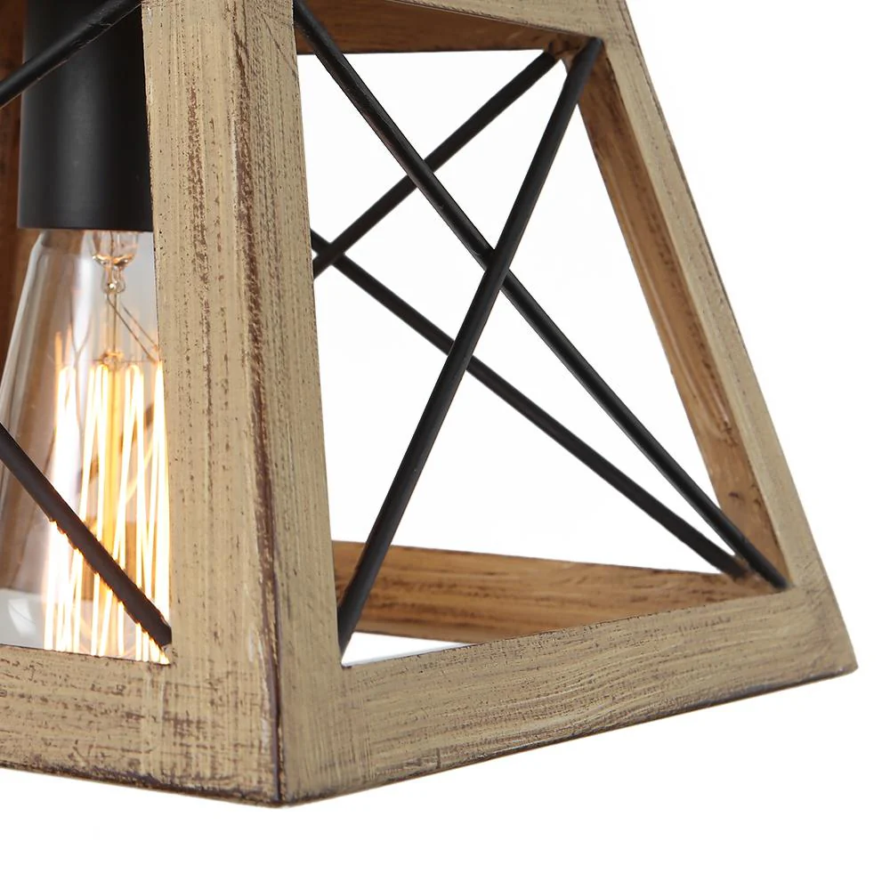 Modern Farmhouse Geometric Lantern Pendant Light - Image 18