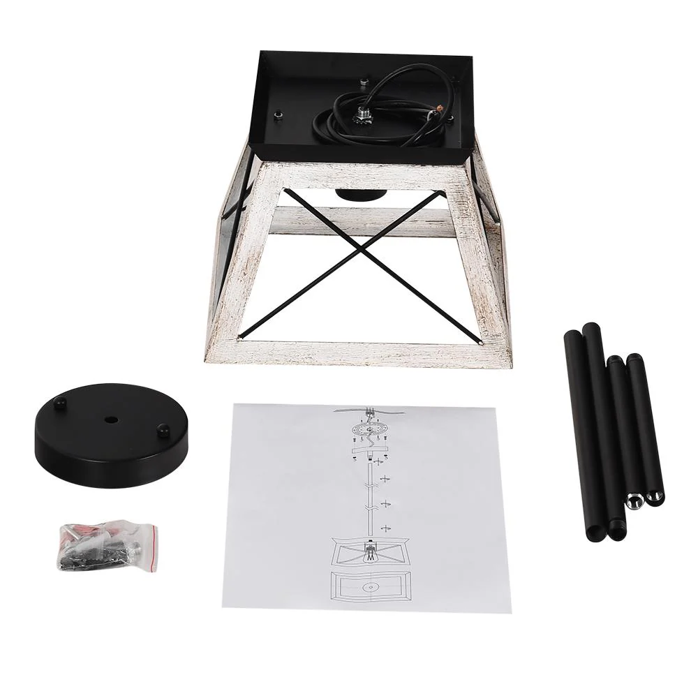 Modern Farmhouse Geometric Lantern Pendant Light - Image 21