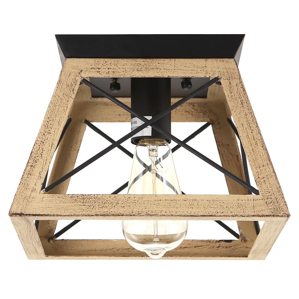 Modern Farmhouse Square Flush Mount Light - Image 8