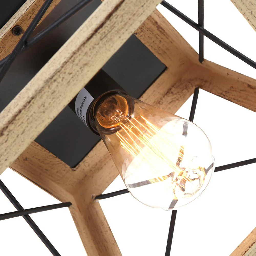 Modern Farmhouse Square Flush Mount Light - Image 9