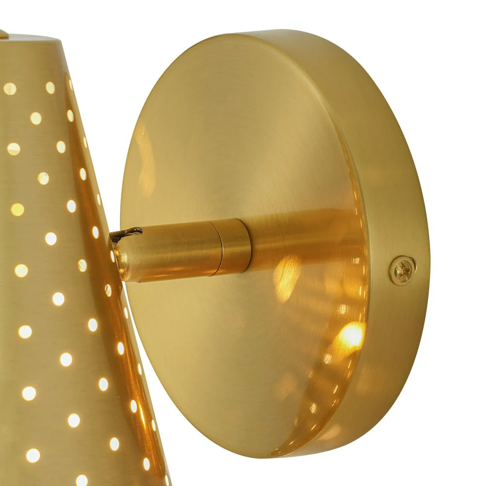 Modern Funky 1-Light Starry Pinhole Cone Wall Sconce - Image 10