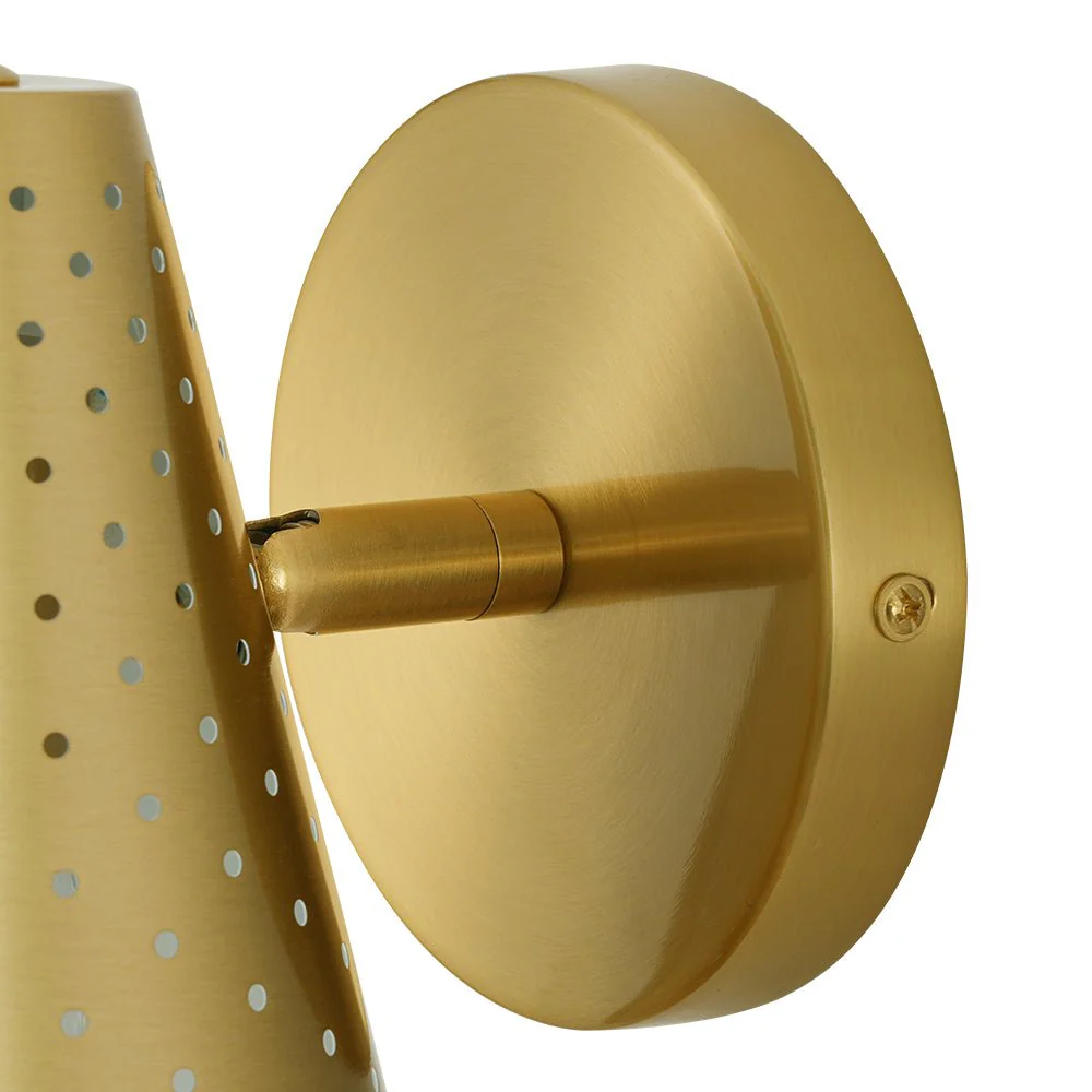 Modern Funky 1-Light Starry Pinhole Cone Wall Sconce - Image 11