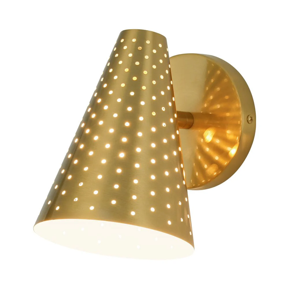 Modern Funky 1-Light Starry Pinhole Cone Wall Sconce - Image 14