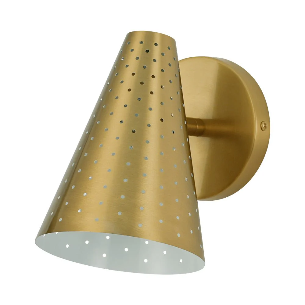 Modern Funky 1-Light Starry Pinhole Cone Wall Sconce - Image 15
