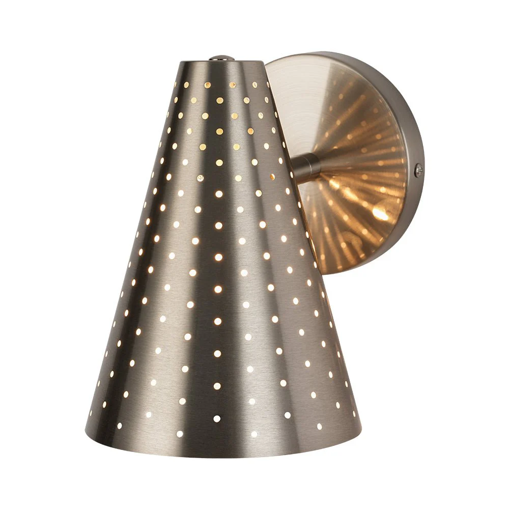 Modern Funky 1-Light Starry Pinhole Cone Wall Sconce - Image 18