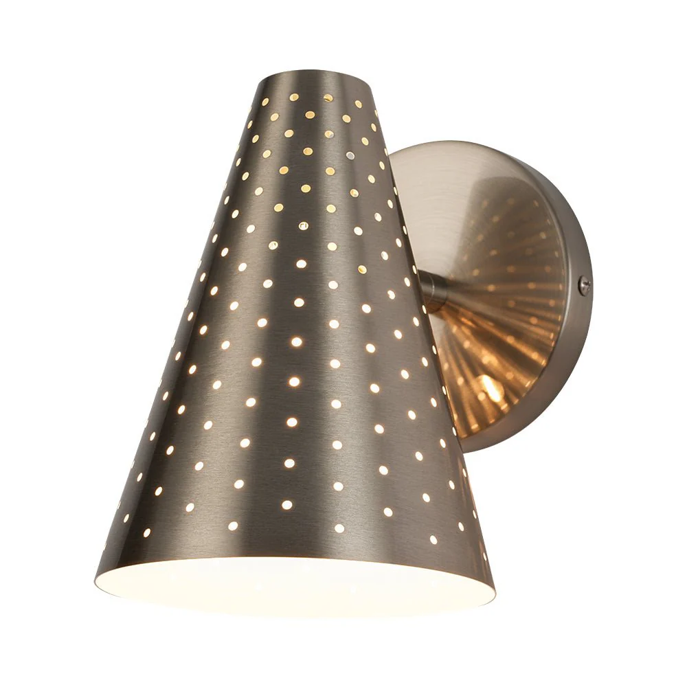 Modern Funky 1-Light Starry Pinhole Cone Wall Sconce - Image 20