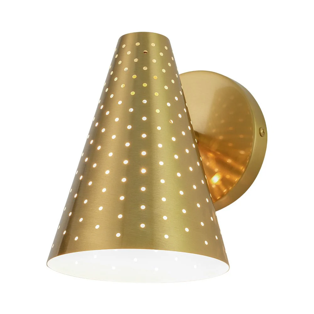 Modern Funky 1-Light Starry Pinhole Cone Wall Sconce - Image 6