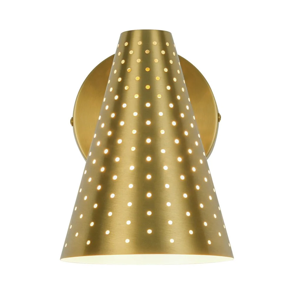 Modern Funky 1-Light Starry Pinhole Cone Wall Sconce - Image 7