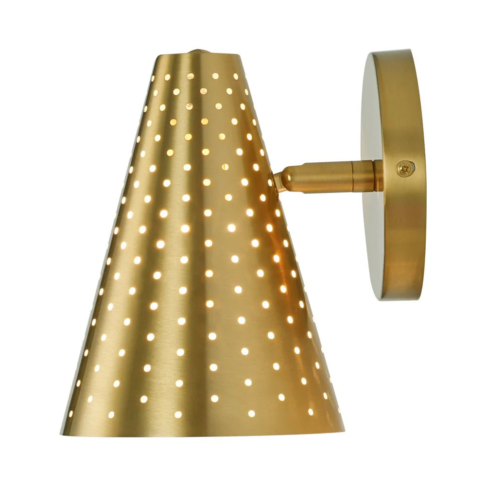 Modern Funky 1-Light Starry Pinhole Cone Wall Sconce - Image 8