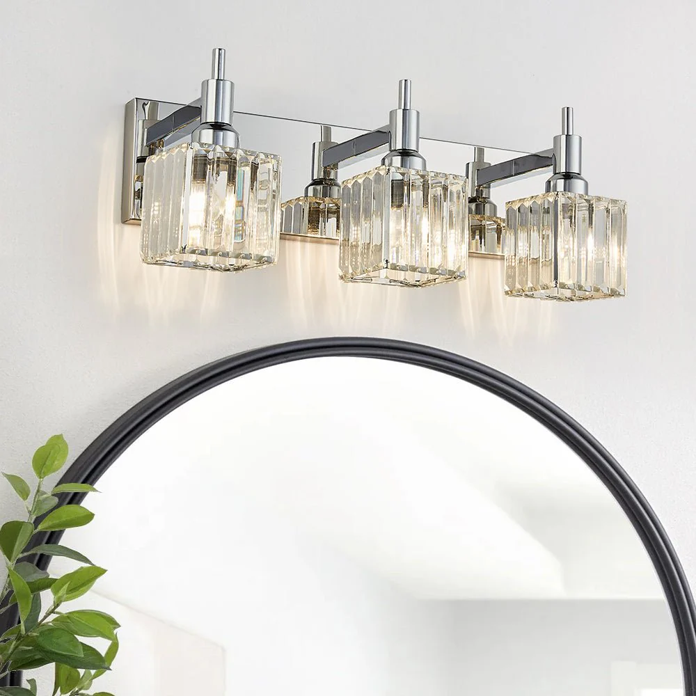 Modern Glam Crystal Bathroom Vanity Light - Image 6