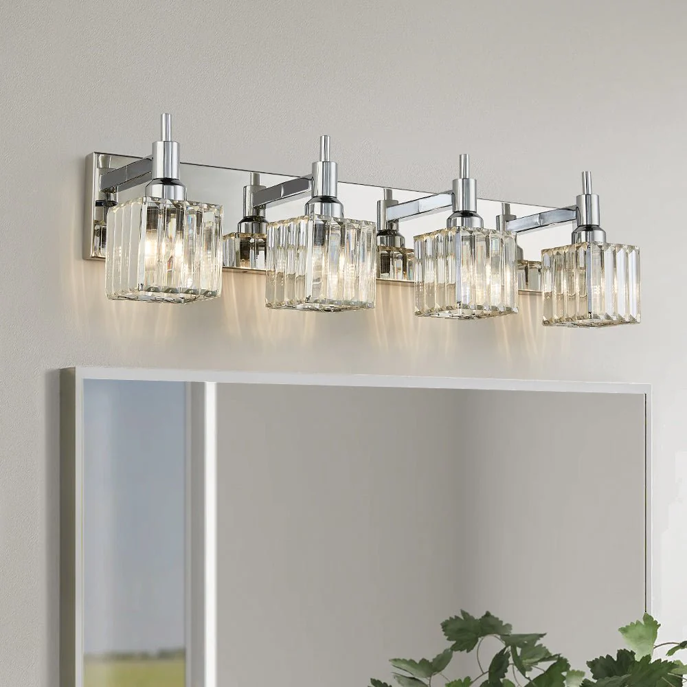 Modern Glam Crystal Bathroom Vanity Light - Image 8