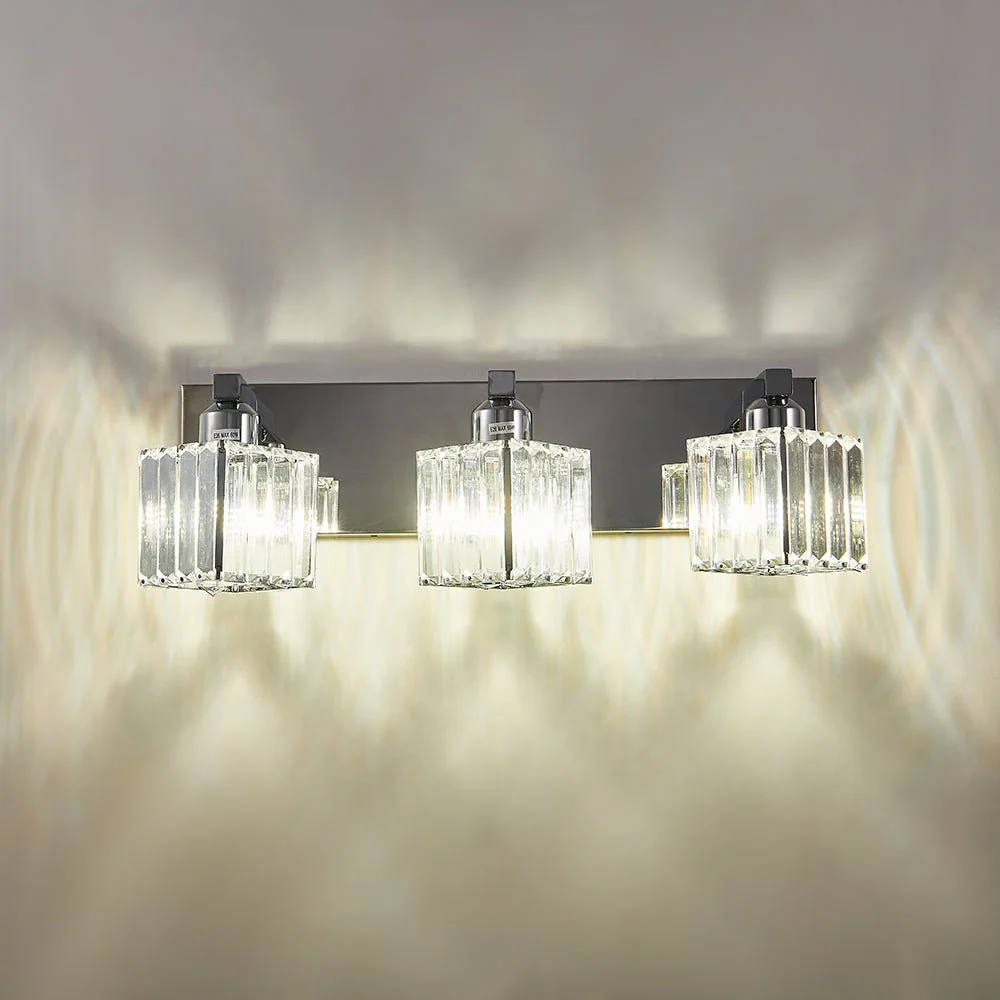 Modern Glam Crystal Bathroom Vanity Wall Lamp - Image 25