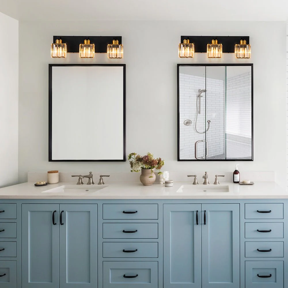 Modern Glam Crystal Bathroom Vanity Wall Lamp - Image 3