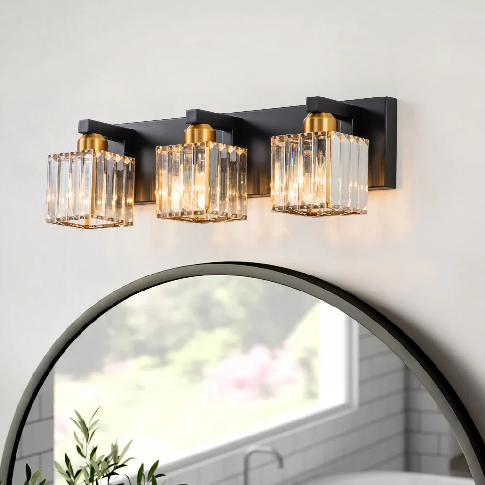Modern Glam Crystal Bathroom Vanity Wall Lamp - Image 4