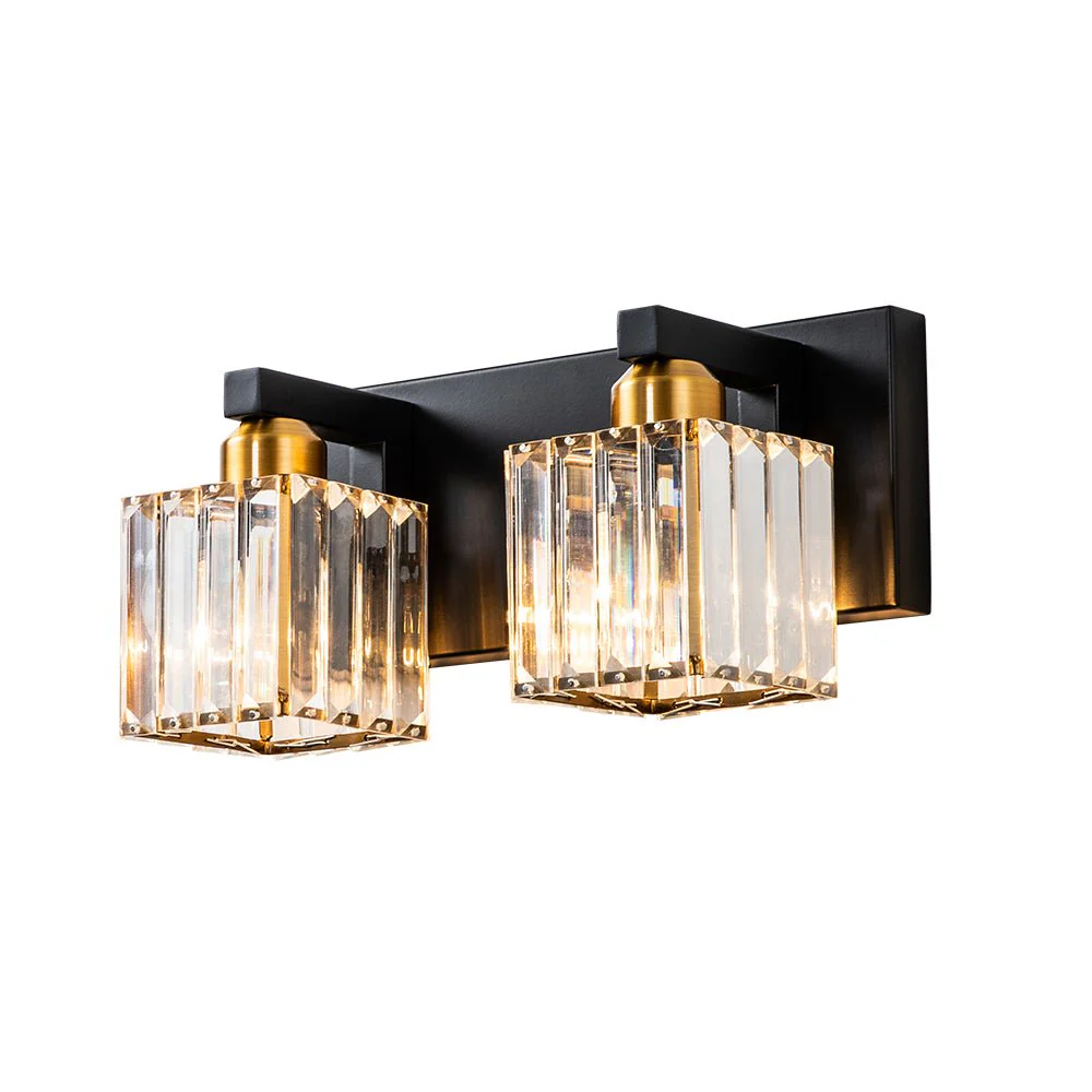 Modern Glam Crystal Bathroom Vanity Wall Lamp - Image 9