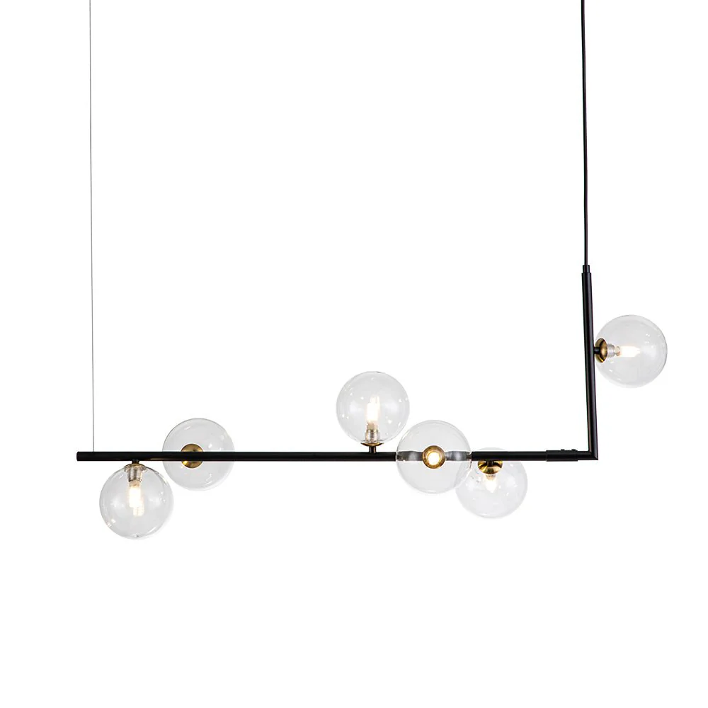 Modern Glass Bubble Kitchen Island Linear Pendant - Image 10
