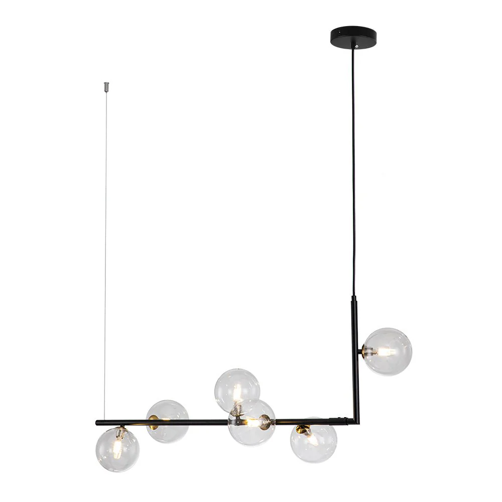 Modern Glass Bubble Kitchen Island Linear Pendant - Image 13