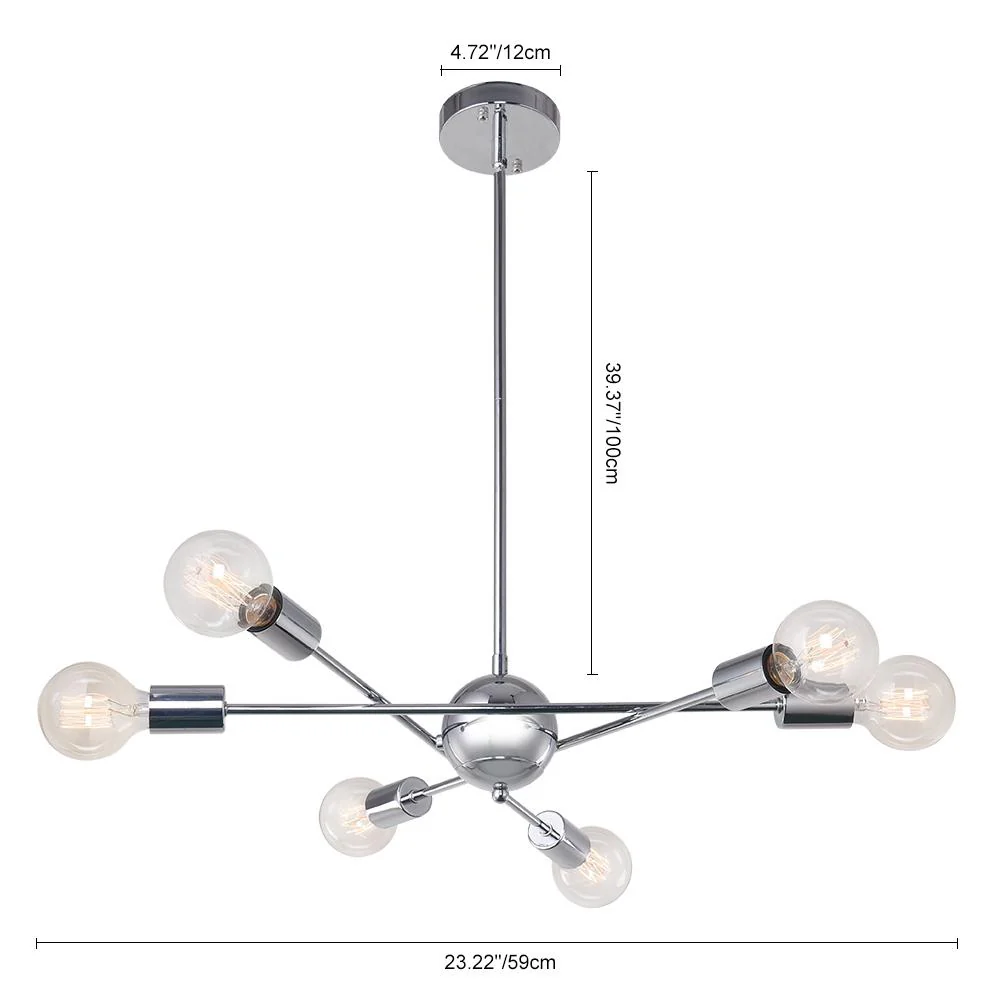 Modern Globe Linear Sputnik Chandelier - Image 19
