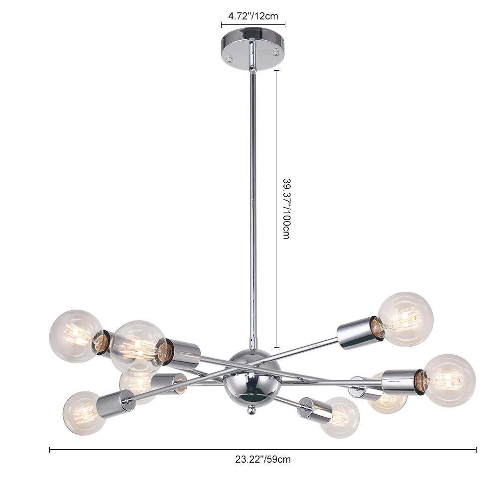 Modern Globe Linear Sputnik Chandelier - Image 20