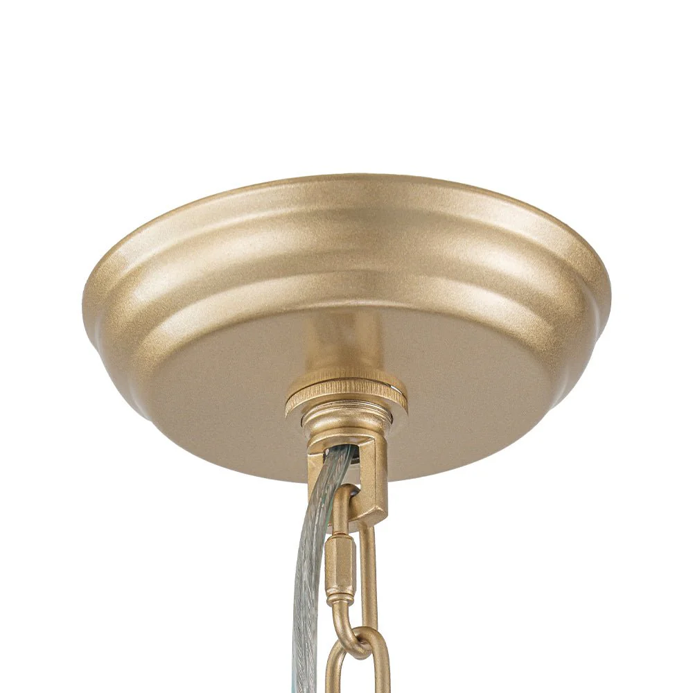 Modern Ivory Linen Conical Drum Cage Pendant Light - Image 17